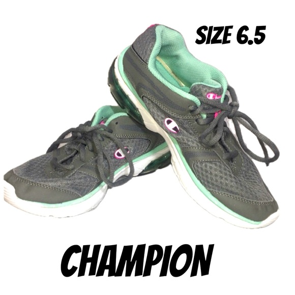 CHAMPION WOMENS RUNNERS MEMORY FOAM SIZE 6.5 GREY MINT PINK - Picture 1 of 13